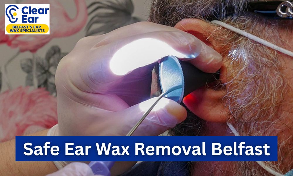 Professional microsuction for safe ear wax removal in Belfast at Clear Ear Clinic.